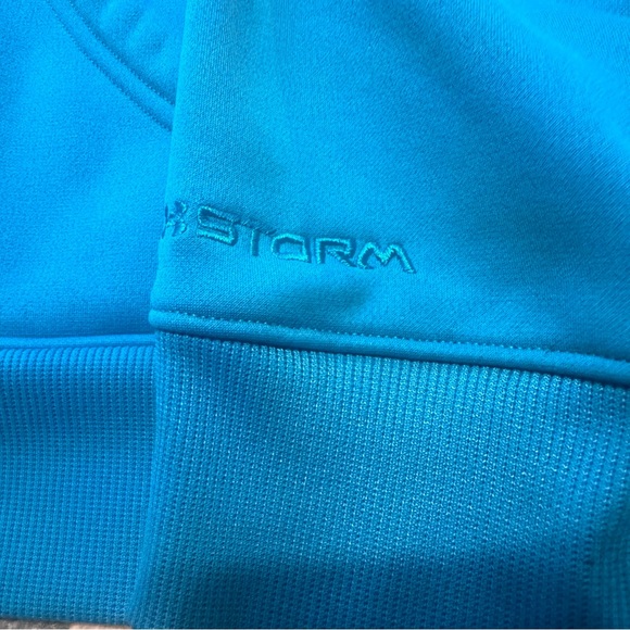 Under Armour Sweater Womens Large Blue Hoodie Pullover Ladies Casual - Picture 6 of 7